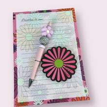 Load image into Gallery viewer, Large Daisy notepad/pen  Bundle