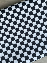 Load image into Gallery viewer, Checkered Polyproof Waterproof Fabric-black/white