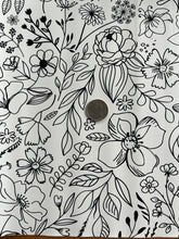 Load image into Gallery viewer, Classic Black And White Floral Smooth Vinyl