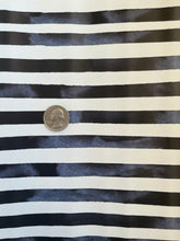 Load image into Gallery viewer, Whitewashed Black and White Striped Smooth Vinyl