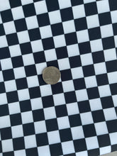 Load image into Gallery viewer, Checkered Polyproof Waterproof Fabric-black/white