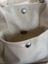 Load image into Gallery viewer, Cotton Canvas tag along small tote.