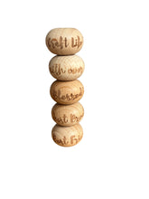 Load image into Gallery viewer, Engraved Wooden Beads