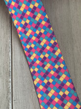 Load image into Gallery viewer, Colorful diamond print seatbelt webbing-1.5 inch