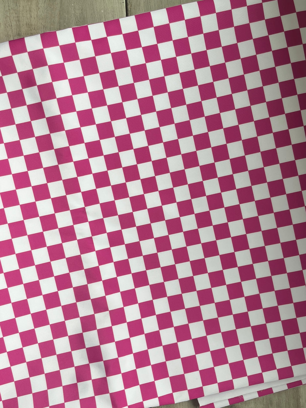 Purple/pink Checkerboard Polyproof  Waterproof Fabric