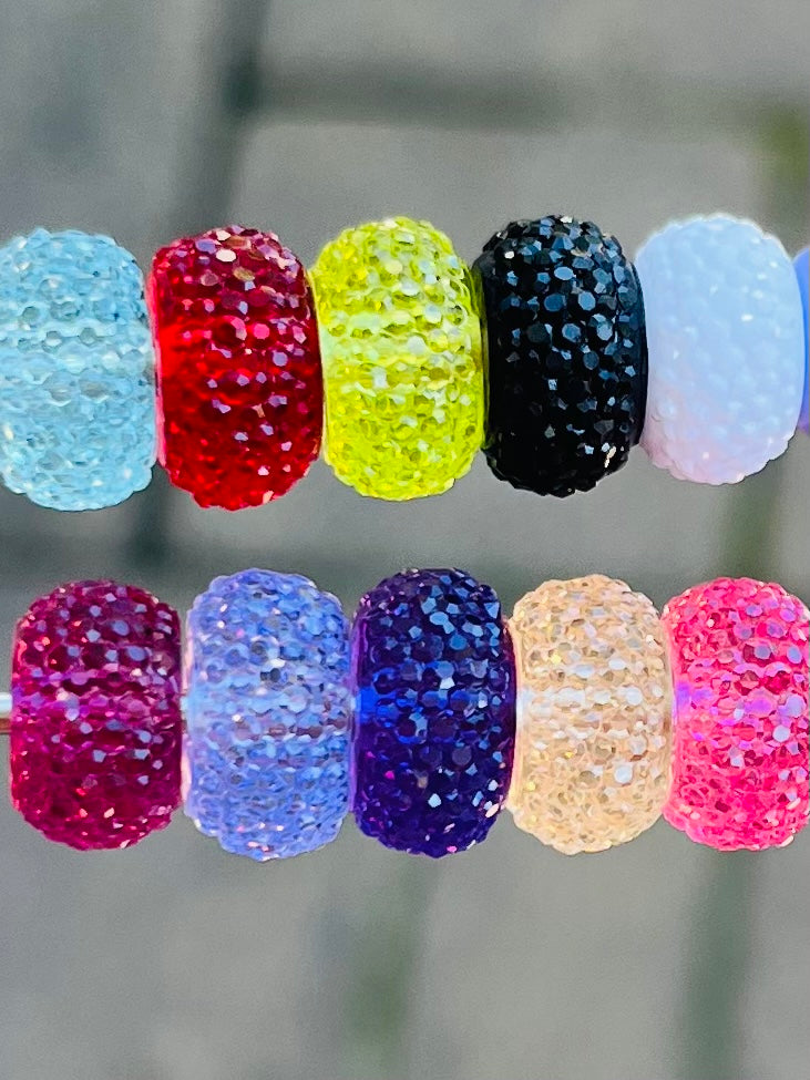 12mm Crystal Spacer beads