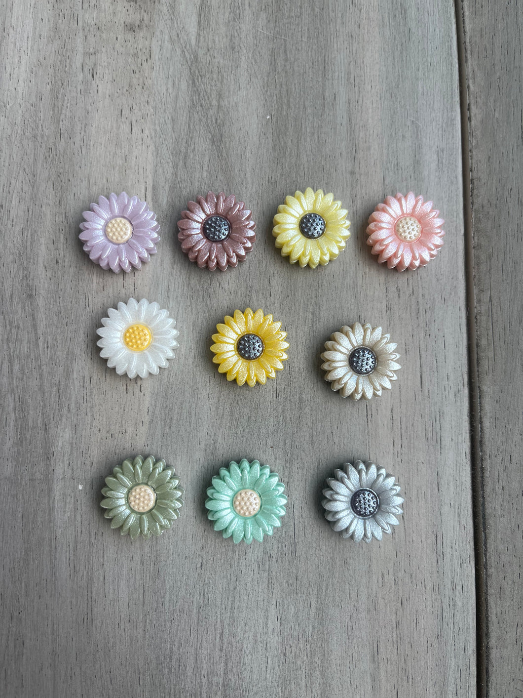 22mm Glisten Sunflower/Daisy Slide-able