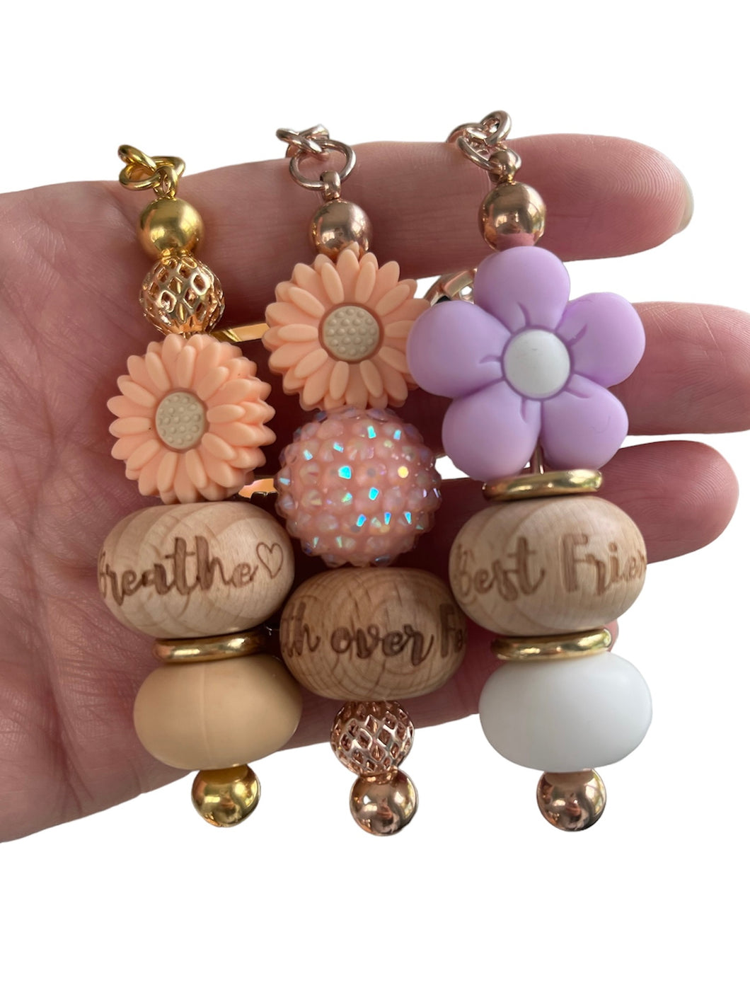 Engraved Wooden Beads