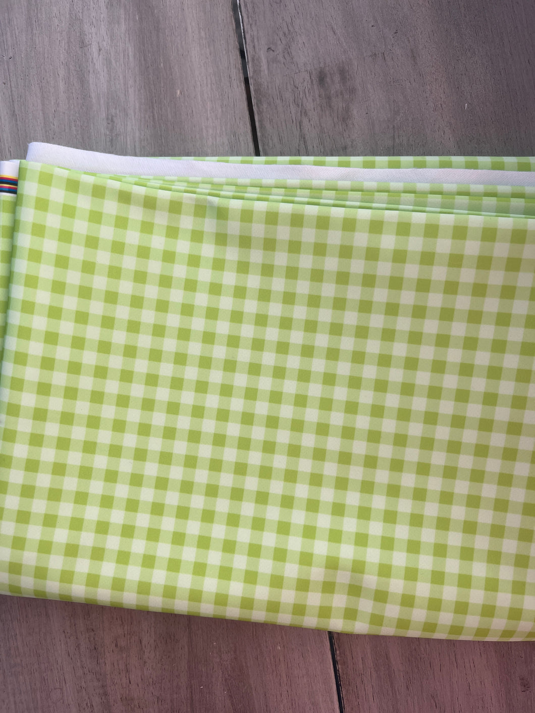 Lime Gingham Polyproof