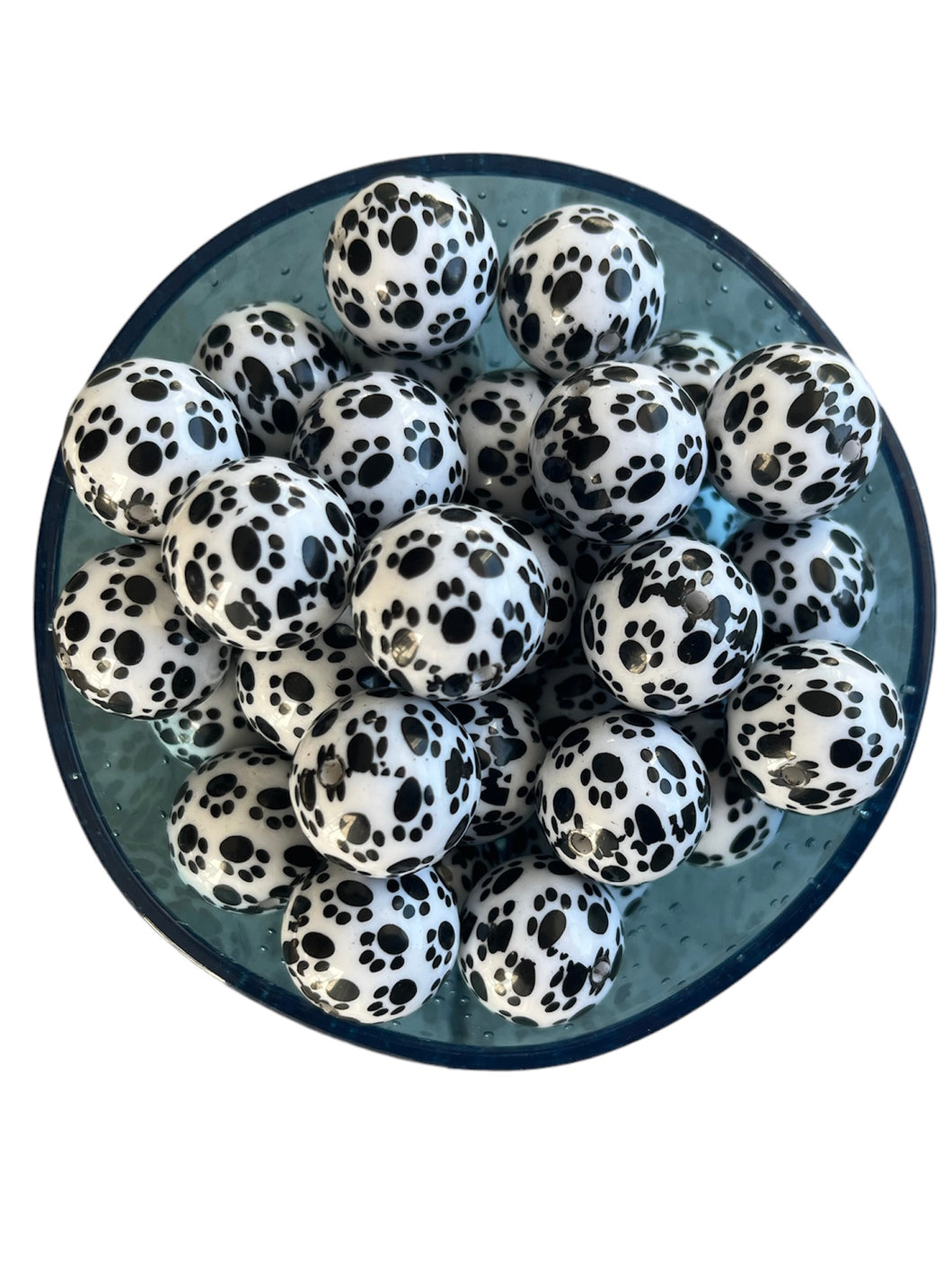 20 mmmPaw Print acrylic bead