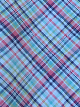 Load image into Gallery viewer, Navy Blooms~Plaid
